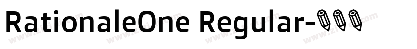 RationaleOne Regular字体转换